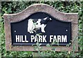 Hill Park Farm sign