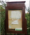 Hathern Parish Council noticeboard at Shepshed Road Allotments