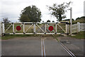 Level crossing gates at Scruton