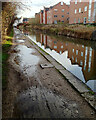 Plagued by puddles, Grand Union Canal towpath, Leamington