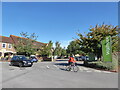 Cyclist passing Waitrose