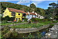 Riverside cottages and shops, Cheddar