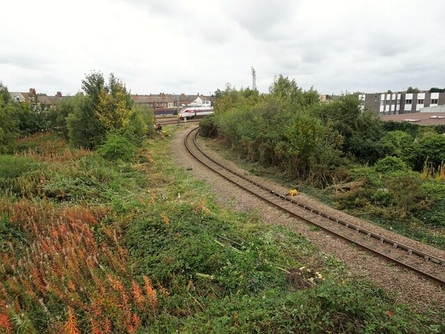 Railway chord linking the East Coast Main Line with the Lincoln-Sheffield line