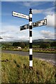NY5537 : View across B6412 at Wain Gate junction by Roger Templeman