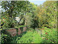 Footpath by the churchyard, Throckmorton