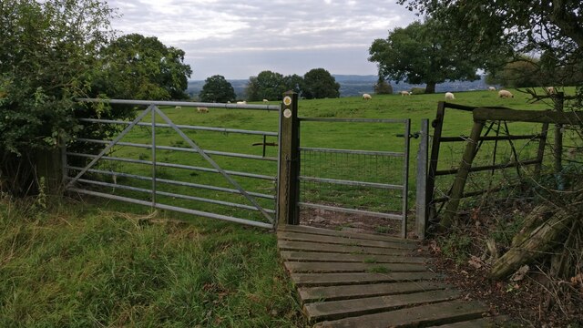 Gate along the Habberley Valley Circular Walk