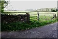 Field gateway on SW side of track to Edenhall Grange