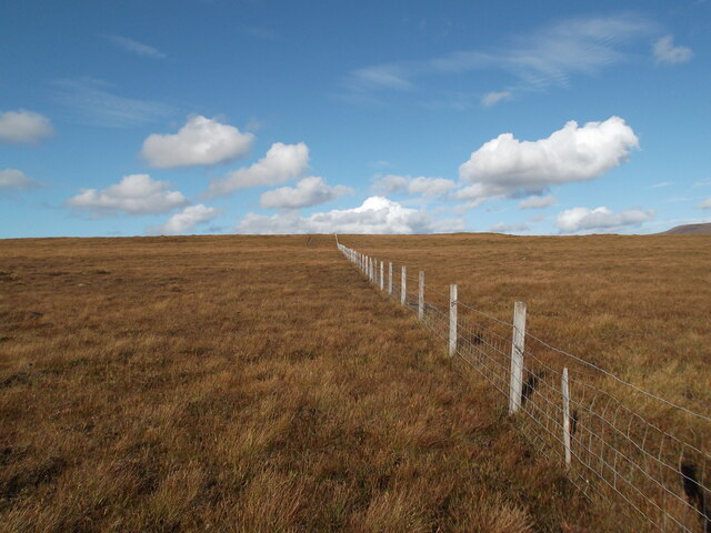 Moorland fence looking east