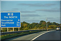 SK5093 : Bramley : M18 Motorway by Lewis Clarke