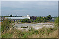 Derelict site awaiting housing development in Macclesfield, Cheshire