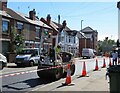 Road repairs on Clay Lane 0012