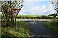 Stop sign along a minor road, Donaghanie