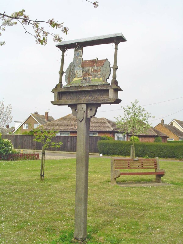 Ingham (Suffolk) Village Sign © Adrian S Pye Cc-by-sa/2.0 :: Geograph ...