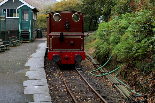 Steam Engine at Abergynolwyn Station