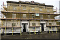 The ex-Drummond Arms Hotel under repair