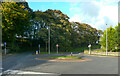 Roundabout at the foot of Cure Hill