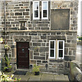 Doorway and plaque, Oakworth Hall