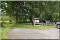 Car park and midge feeding station (campsite)