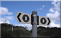 TF5574 : England Coast path signpost by Bob Harvey