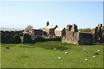 NU1241 : Ruins of Lindisfarne  Priory by Peter Jeffery
