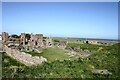 NU1241 : Ruins of Lindisfarne Priory by Peter Jeffery