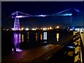 ST3186 : Newport Transporter Bridge with coloured floodlighting by Robin Drayton