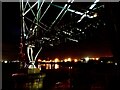 ST3186 : Newport Transporter Bridge with coloured floodlighting  by Robin Drayton