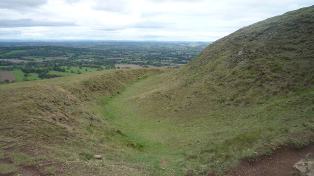 Moat at the Herefordshire Beacon