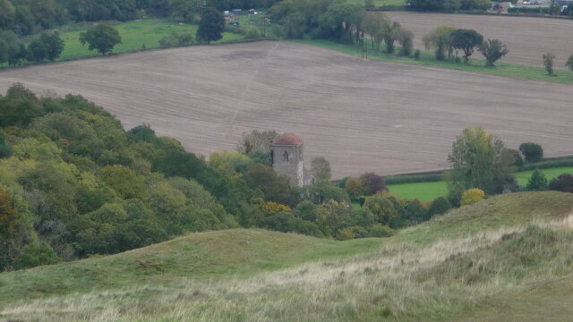 Little Malvern Priory (Viewed from the Herefordshire Beacon)