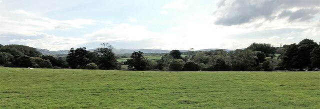 View south from the footpath north of Church Lane