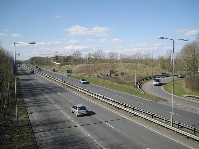 Bromsgrove Highway at Foxlydiate, Redditch, towards Bromsgrove