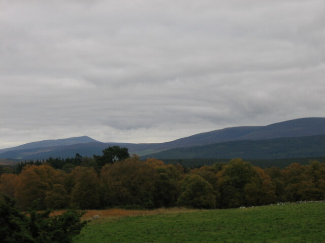 View towards Ben Rinnes from above Ballieward