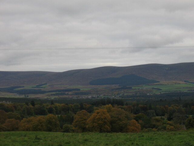 View towards Cromdale from above Ballieward