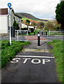 STOP on the approach to Bridge Street, Ogmore Vale