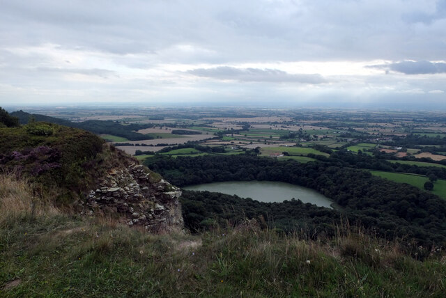 Gormire Lake and the Vale of York seen from the Cleveland Way