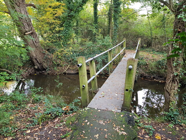 Footbridge over Seeley Brook, Broughton... © Jeff Gogarty :: Geograph ...