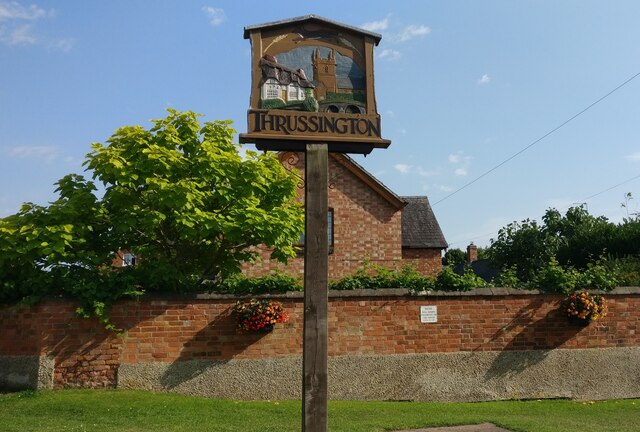 Thrussington village sign