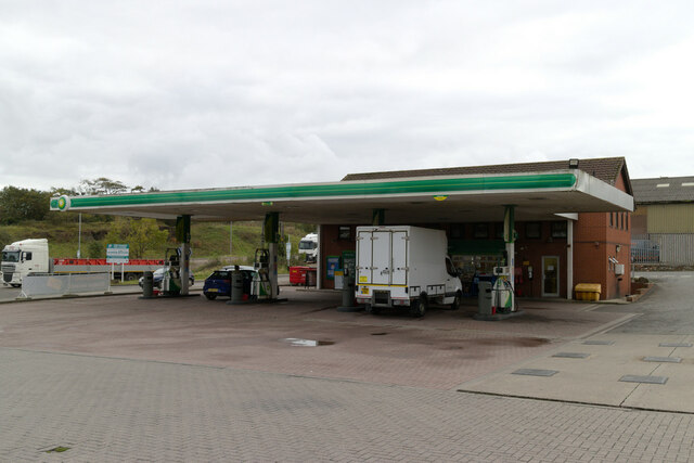 Petrol station at Barton Services