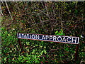 Station Approach name sign, Tondu