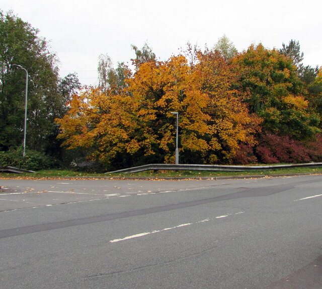 October 2020 colours on a Malpas corner, Newport