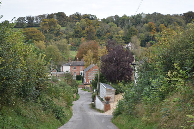 View down Lane to Lower Woodford