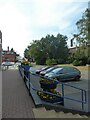 Looking from Burton Library towards the High Street