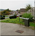 Dark green cabinet, Magnolia Close, Malpas, Newport