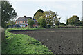 Field edge and house, south of Bishops Cannings