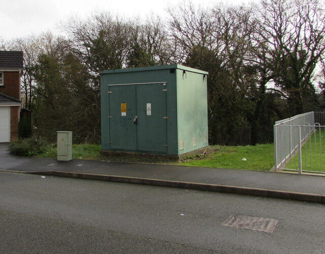 Electricity substation, Cwrt yr Hen Ysgol, Tondu