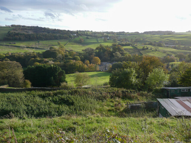 View across the valley from Laycock Lane, Laycock