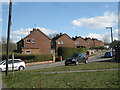 SP0167 : Gable ends of houses in Pine Tree Close, Batchley, Redditch by Robin Stott