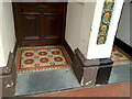 Tiles at entrances, Bear Street, Barnstaple