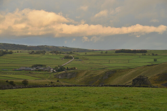 View over Wardlow Mires from Mires Lane, Litton, Derbyshire