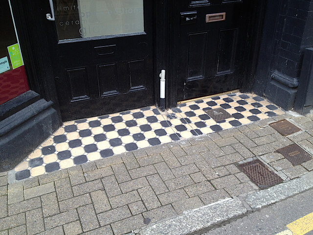 Floor tiles, Artstore, Joy Street, Barnstaple